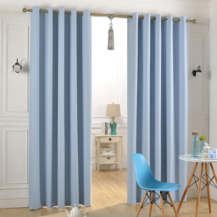 Polyester Blue European Style Hotel Window Curtain Buy blue patterned