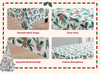 Countryside Tablecloth Retro High-end American Christmas Custom Table Tablecloths with Pine Cone Small Bell Logo