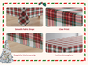 Christmas Decorative Long Table Custom Tablecloth Rural Retro Style Lattice Bulk Tablecloths