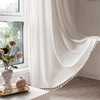 Bohemian Imitation Linen Tassel Curtains Curtains Bedroom Bay Windows Curtains