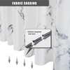 Hot sale marbling polyester digital printing designer bathroom curtains