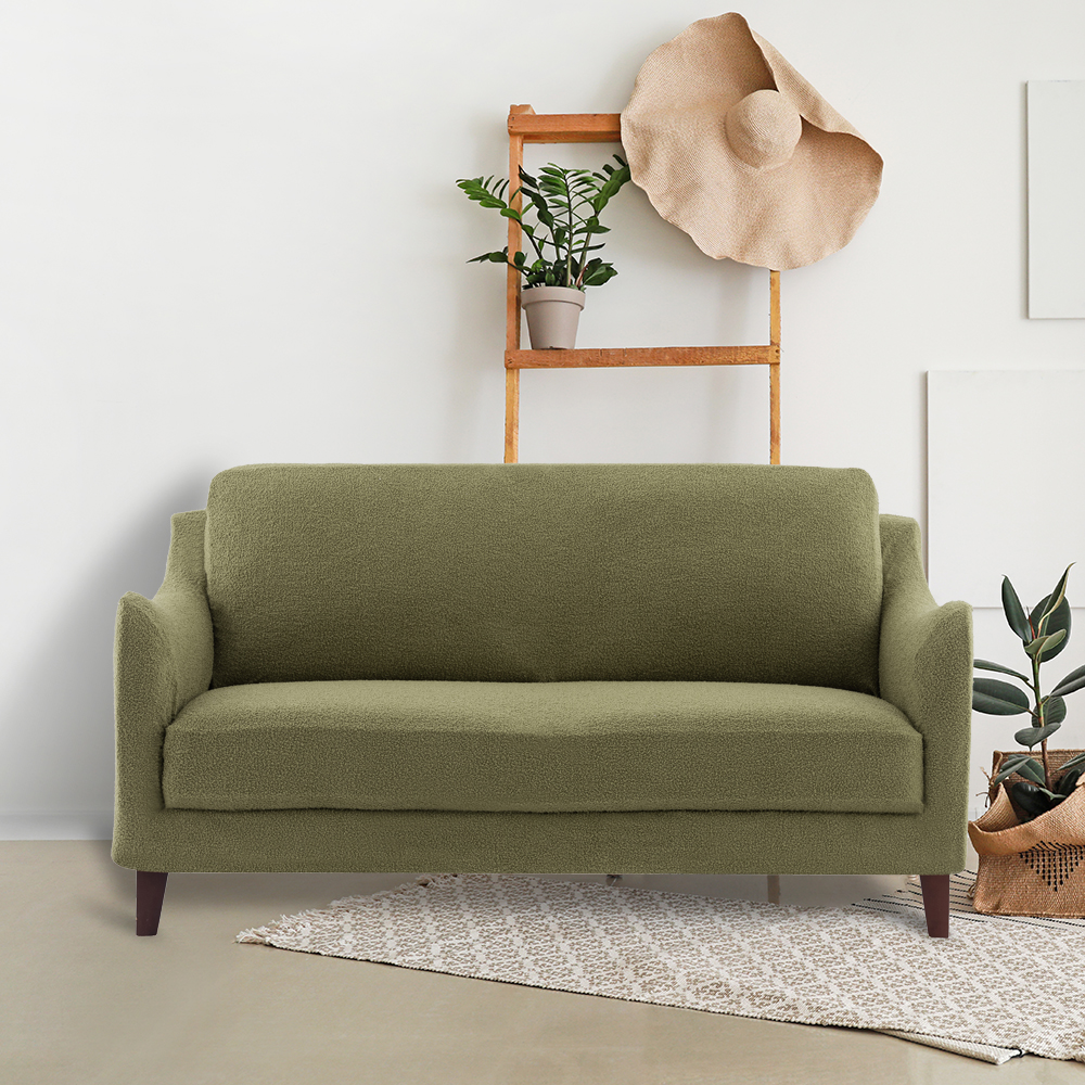 Boucle Olive 2-seater