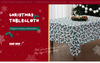 Bohemian Pastoral Style Christmas Tablecloth Rectangular Square Table Cloth with Cherry Leaf Logo