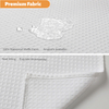 Hot Sale Luxury Waffle Weave Fabric Custom Shower Curtains Waterproof Thickened Shower Curtain for Bathroom Decor