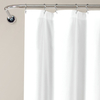 Amazon Hot Selling Waterproof Boho Farmhouse White Solid Color Custom Fabric Shower Curtains Spliced Ruffle Hem for Bathroom Decor
