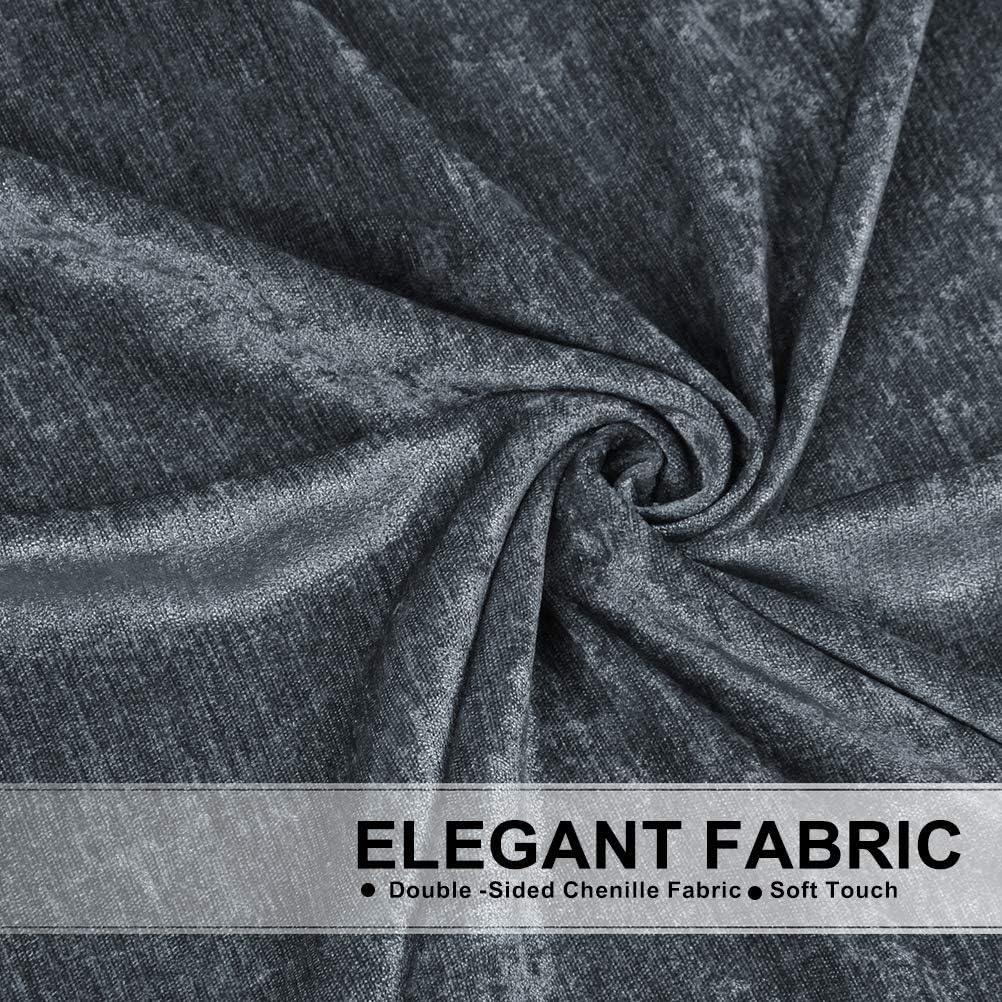 100% Blackout Curtains Chenille Blackout Heat Insulation And Sound Insulation Bedroom Curtains