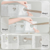 Bohemian Hookless The Large Buckle Shower Curtain Waterproof Double-layer Shower Curtain Can Replace The Inner Curtain