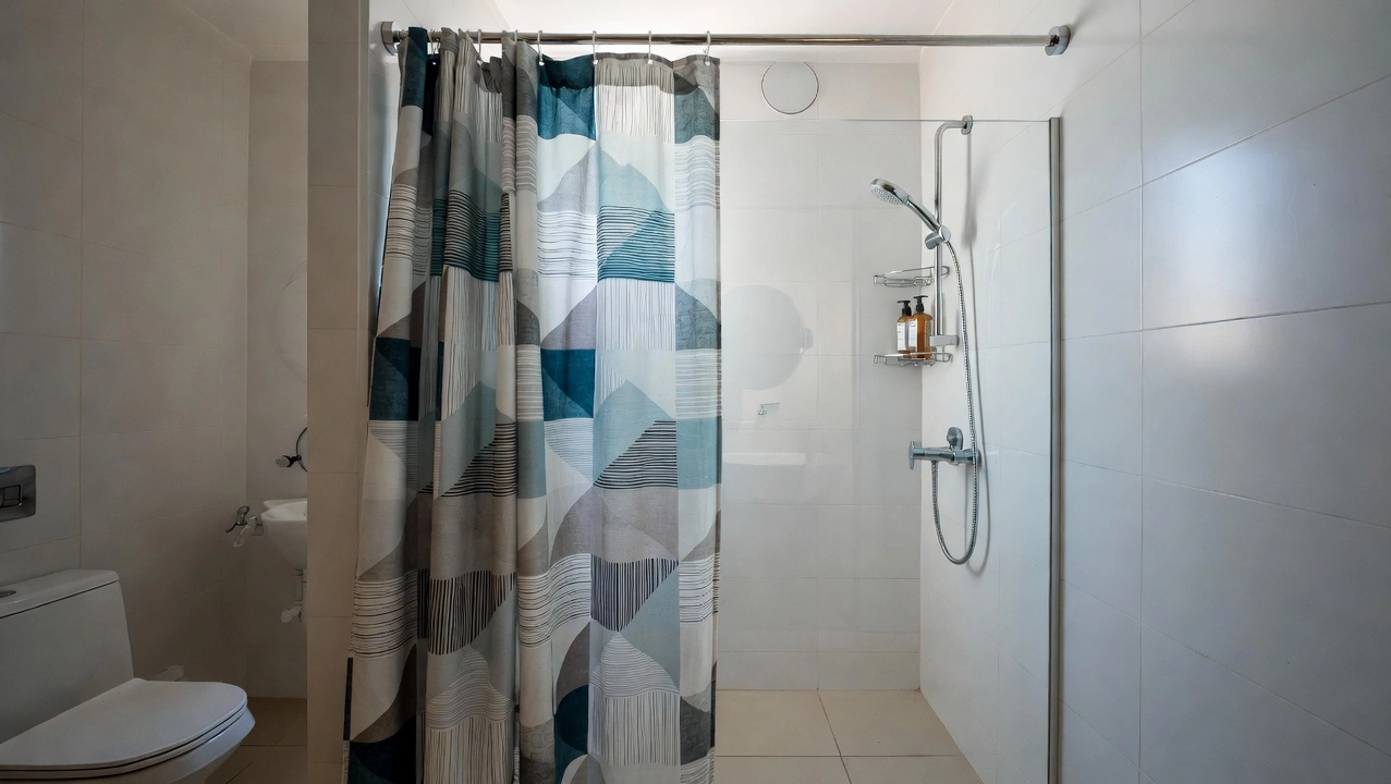 How to choose shower curtain for small bathroom?