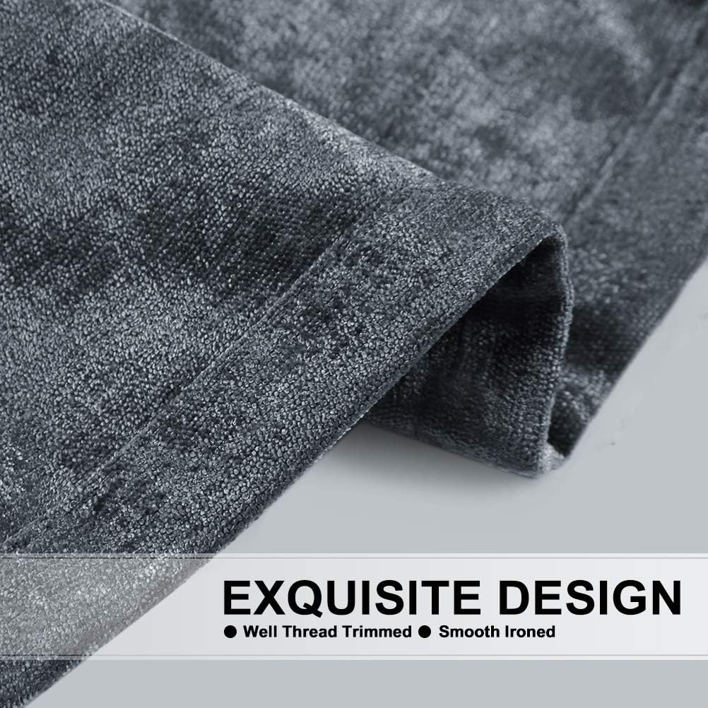 100% Blackout Curtains Chenille Blackout Heat Insulation And Sound Insulation Bedroom Curtains