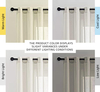 Semi Transparent Living Room Curtains Linen Woven Semi Transparent Privacy Belt Filtered Light Vertical Bedroom Curtains
