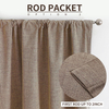Light Blocking Linen Bedroom Curtains 100% Light Blocking And Thermal Insulation Living Room Curtains