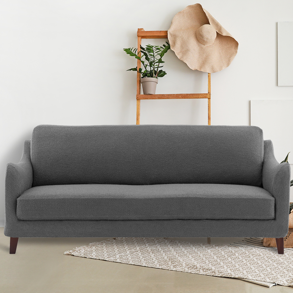 Boucle Charcoal 3-seater