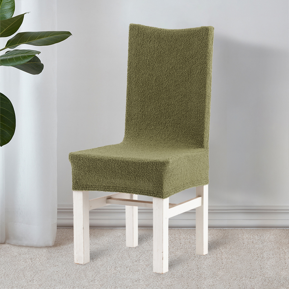 Boucle Olive Dining Chair