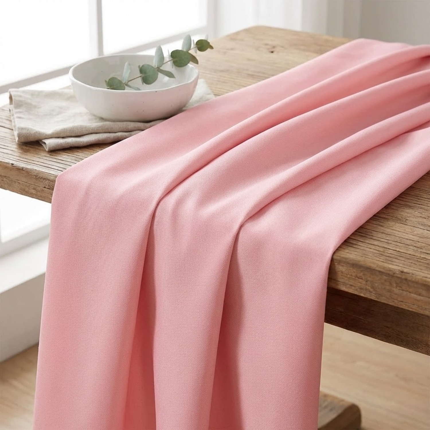 Polyester Waterproof And Oil Resistant Rectangular Solid Color 180g Tablecloth Wash Free Household Tablecloth