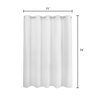 Luxury No Hook Needed Waffle Weave Fabric Shower Curtains Waterproof White Custom Hotel Double Layer Curtain for Bathroom with PP Ring 