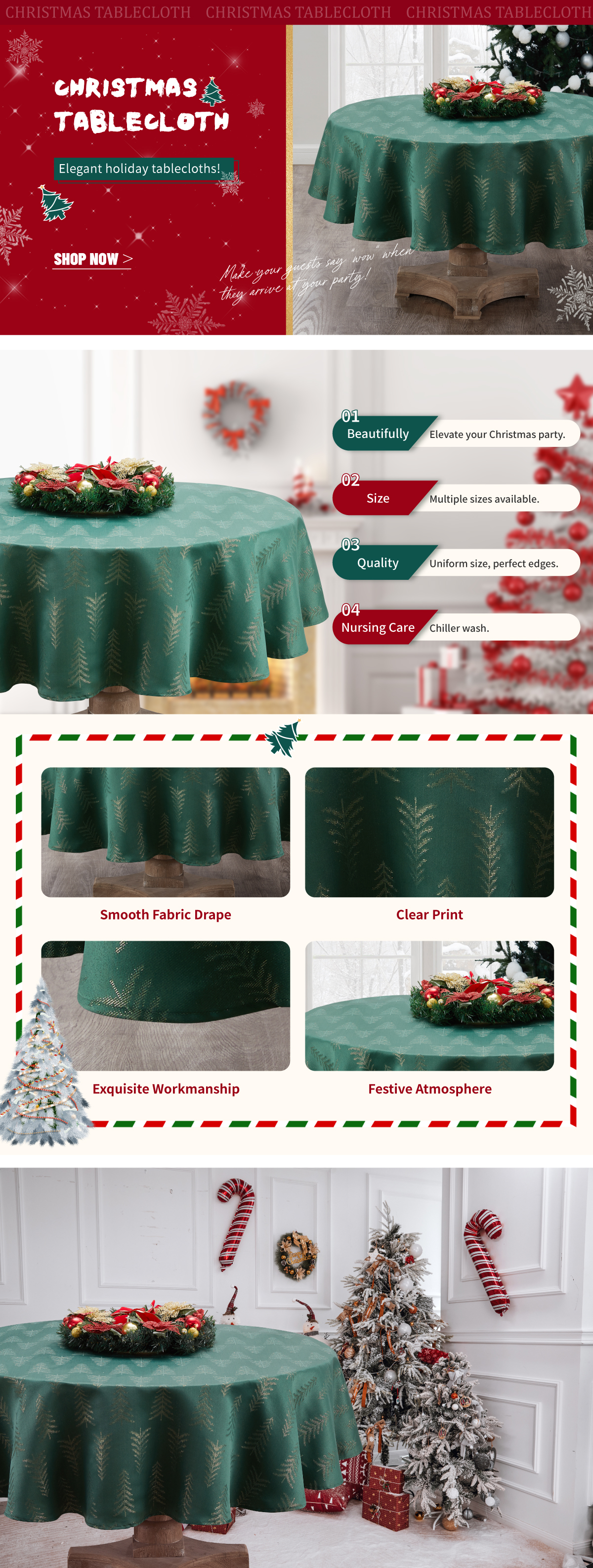 圣诞节桌布模板2-01