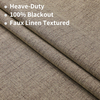Light Blocking Linen Bedroom Curtains 100% Light Blocking And Thermal Insulation Living Room Curtains