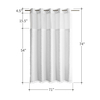 Bohemian Hookless The Large Buckle Shower Curtain Waterproof Double-layer Shower Curtain Can Replace The Inner Curtain