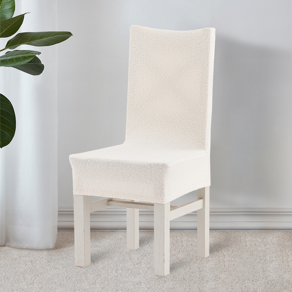 Boucle Ivory Dining Chair