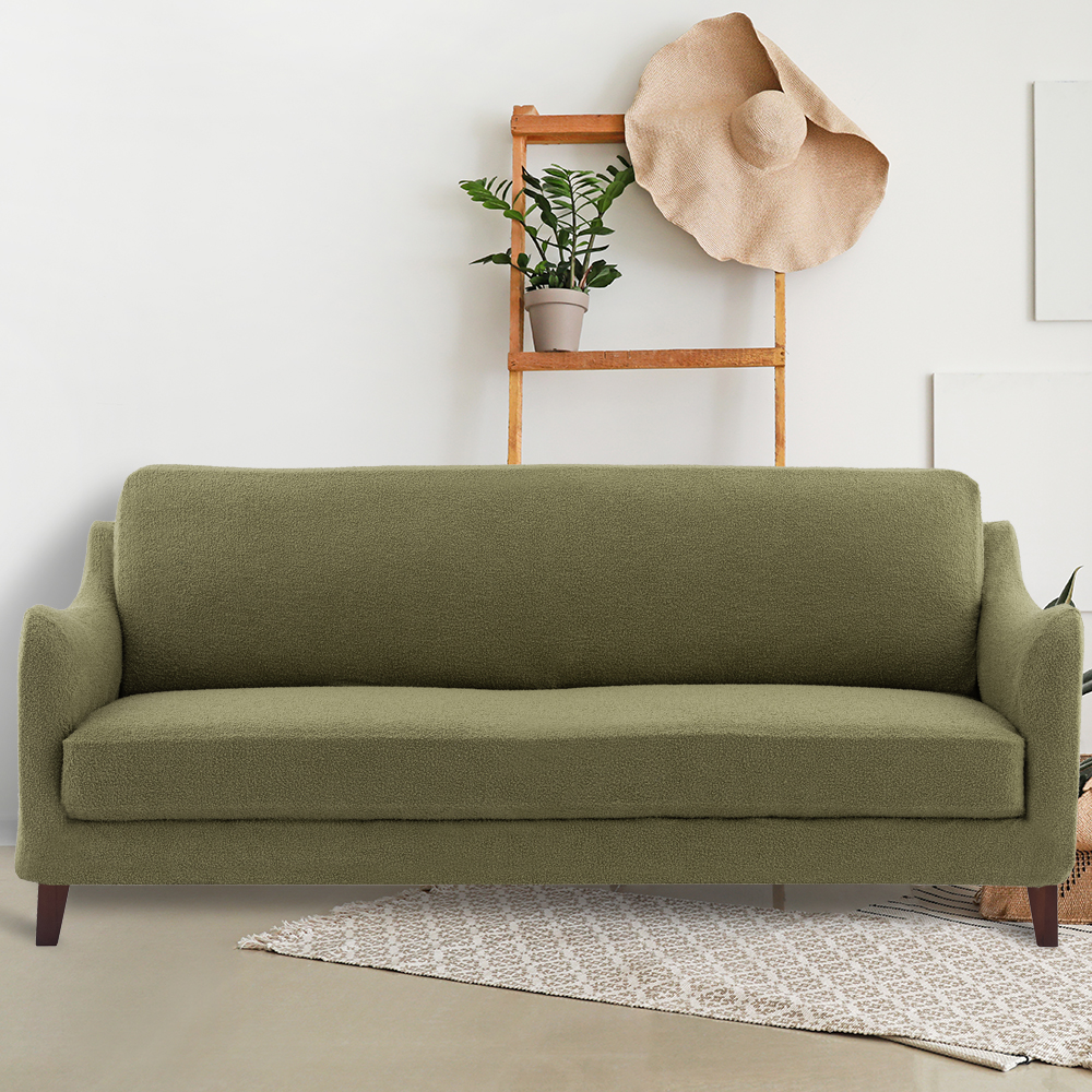 Boucle Olive 3-seater