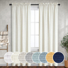 Bohemian Linen Curtains Matte Semi Transparent Soft Textured Woven Curtains for Living Rooms Home And Living Areas