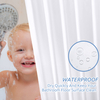 Ready To Ship Polyester Shower Curtain Waterproof Pongee Shower Curtain with Hooks