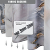 Hot Sale Designer 100polyester Digital Printing Gray Gold Marble Shower Curtain Printed Waterproof with Hooks