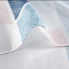 New Arrival Designer Polygonal Geometrie Smooth Fabric Drape Shower Curtains for Bathroom with Hooks