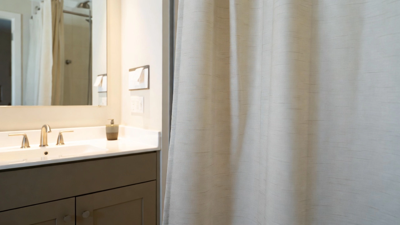 What's the common fabric of shower curtain?