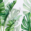 Hot Sale Modern Waterproof Turtle Backed Bamboo Leaf 3d Digital Printing Design Custom Thickened Fabric Shower Curtains for Bathroom