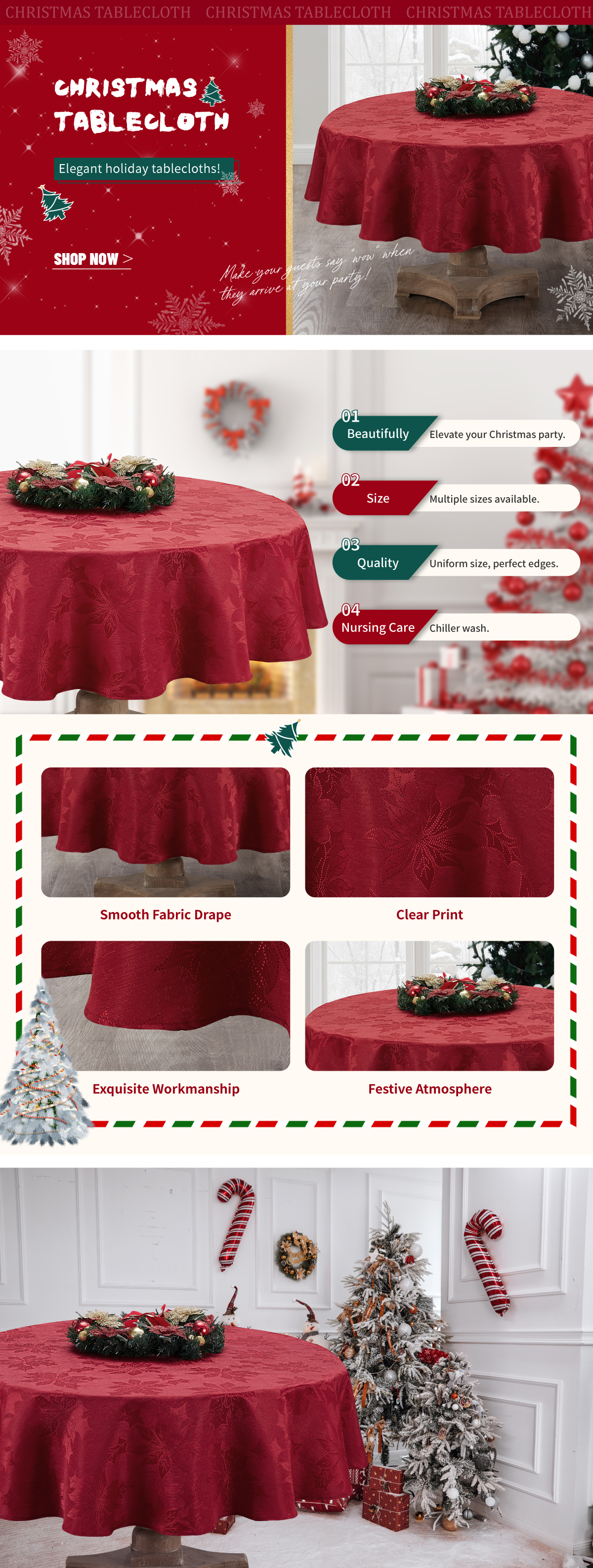 圣诞节桌布模板3-01