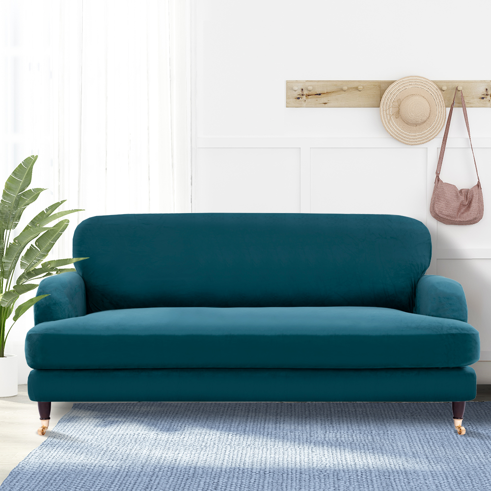 Isla Stretch Teal 3 Seat Sofa Cover
