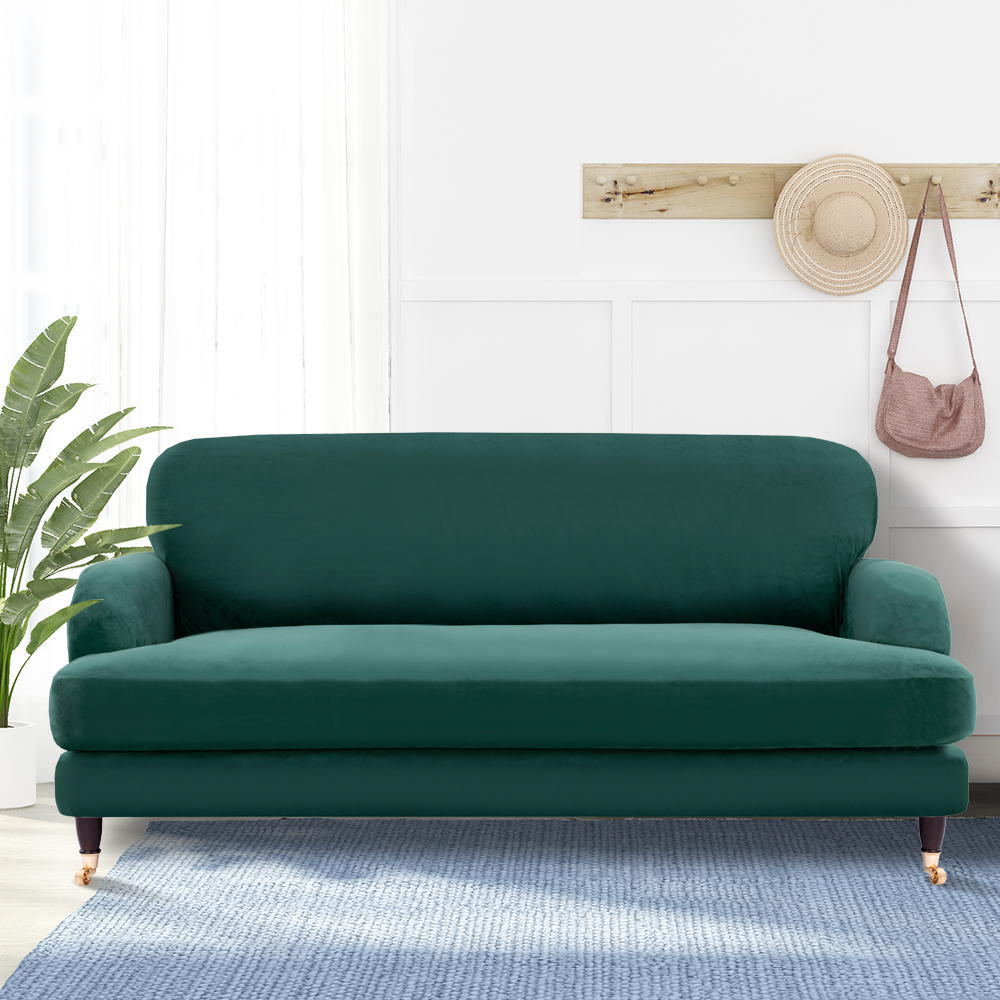 Isla Stretch Emerald 3 Seat Sofa Cover