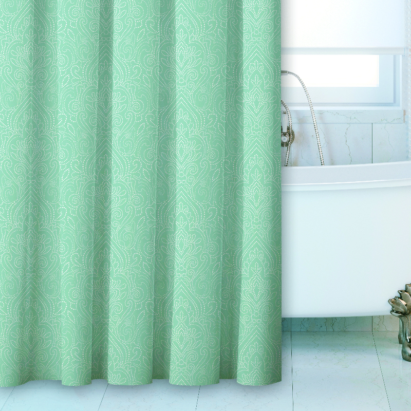 Dobby usa designer bathroom shower curtains printed strip bathroom curtains 