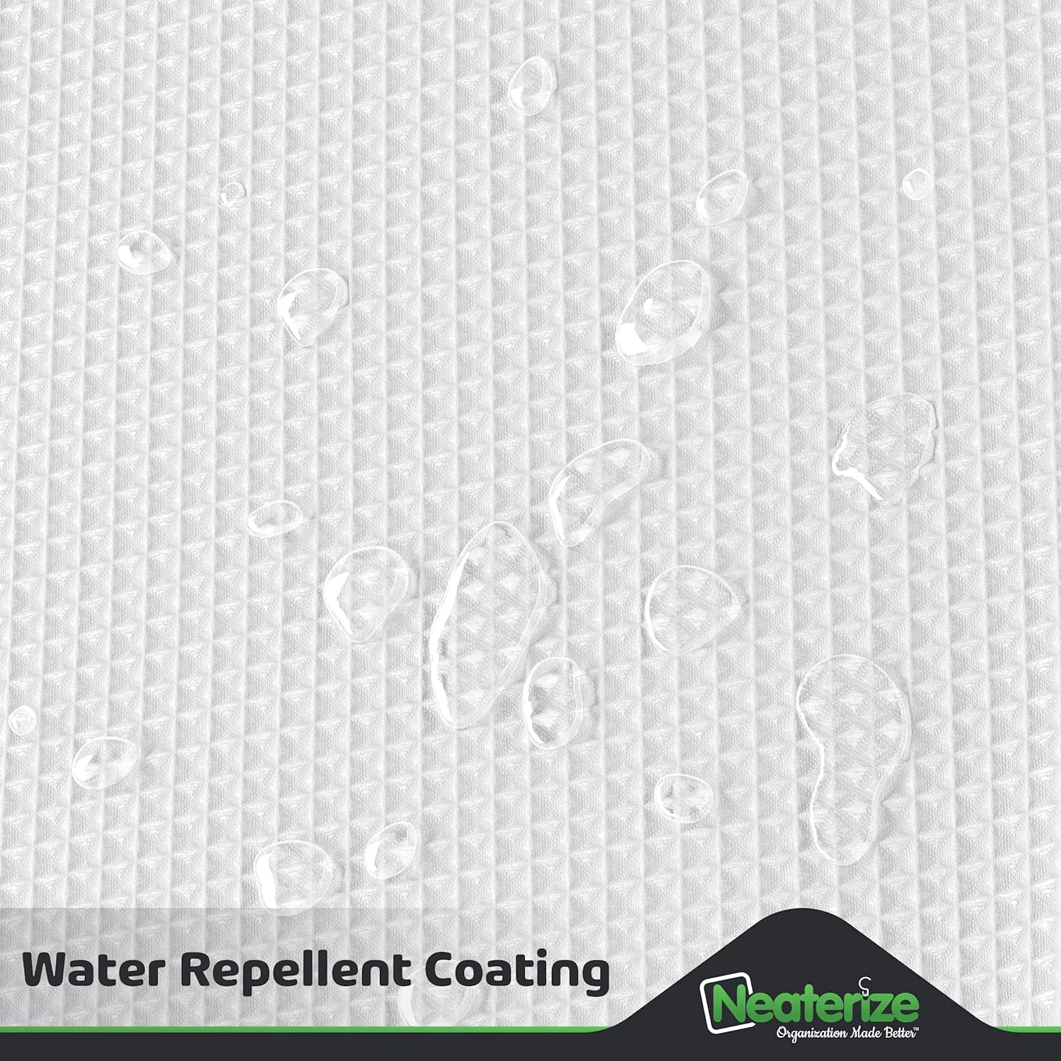 Hookless Waterproof Shower Curtain Set with Embedded Lining Modern Waffle Woven Fabric Hotel Bathroom Shower Curtain