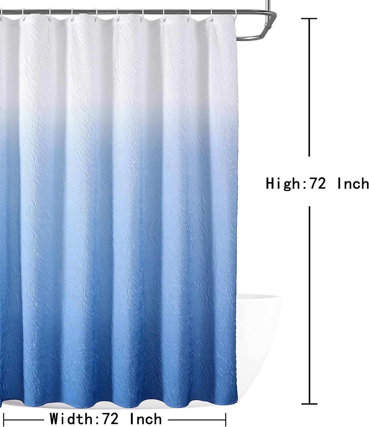 Bubble Print Design Bathroom Shower Curtain Waterproof Shower Curtain with Hooks