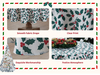 Custom Christmas Round Fabric Tea Table Tablecloth with Leaf Printed Plant Flower Logo