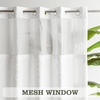 Bohemian Hookless The Large Buckle Shower Curtain Waterproof Double-layer Shower Curtain Can Replace The Inner Curtain