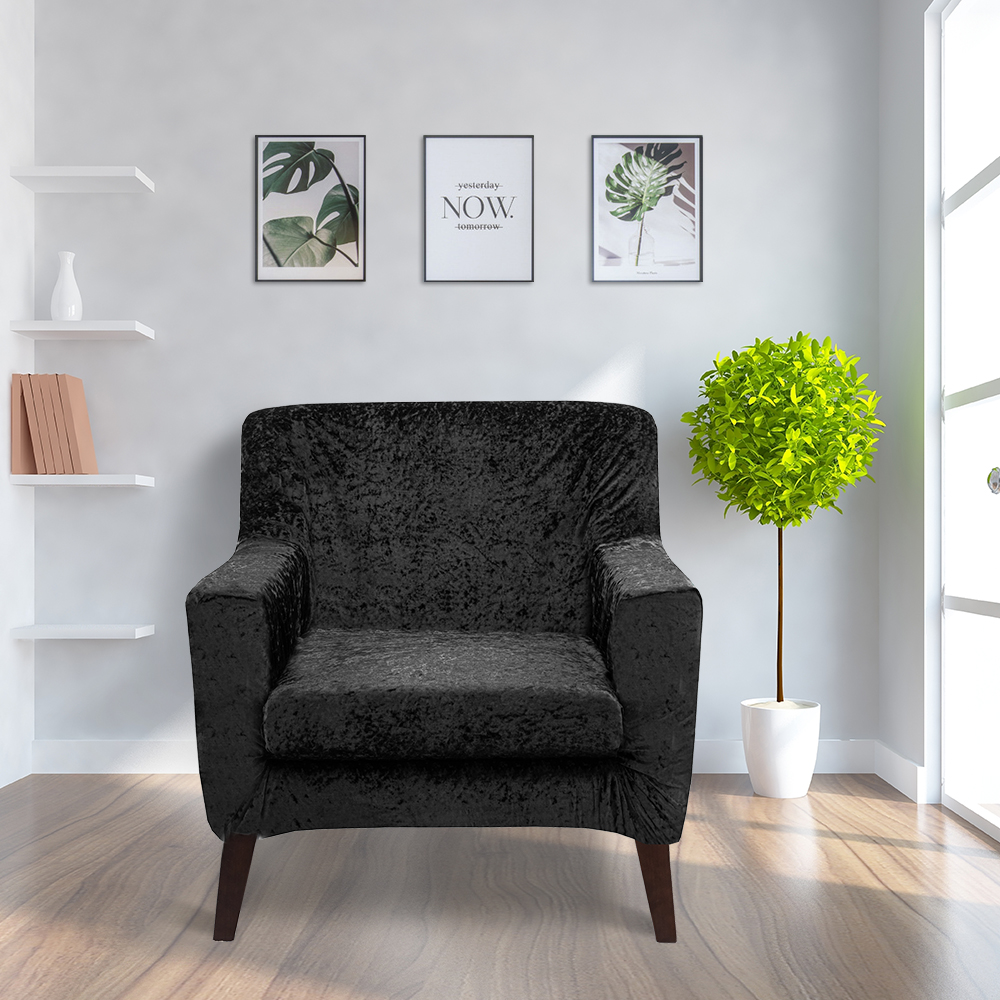 New Arrival Solid Color Gold Velvet Long And Short Sofa Cover Seat And Chair Cover Sets