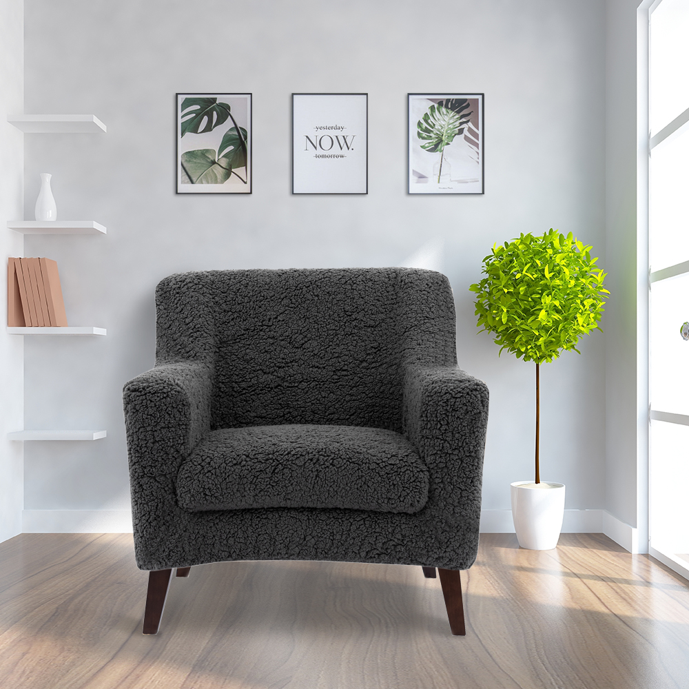 New Arrival Solid Color Long Plush Long And Short Sofa Covers Seats And Chair Covers Sets