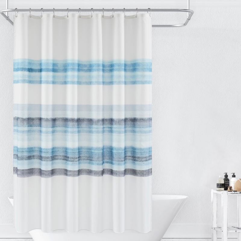New arrival Classical oil painting lines pretty shower curtains waterproof for bathroom