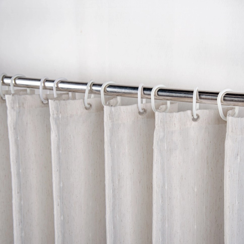 Bohemian Polyester Hemp Shower Curtains Waterproof with Tassels Hotel Shower Curtain with Hooks