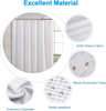 Classic Fabric Waffle Texture Bathroom Curtain Heavy Duty Hotel Bathroom Curtain Waterproof