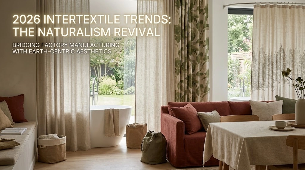 2026 Intertextile Trends: The "Naturalism" Revival in Shower Curtains & Window Treatments