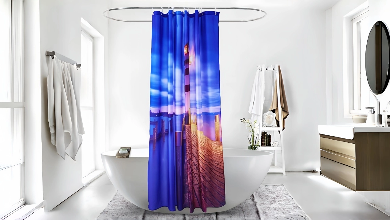 Shower Curtain Is The Real Love To Save The Bathroom.