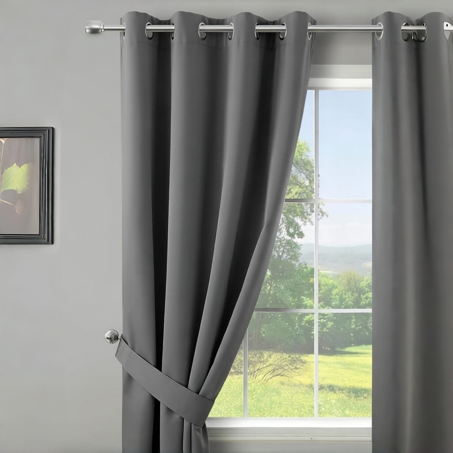 Bedroom Blackout High Precision Curtains Heat Insulation Grommets Thickened Blackout Living Room Curtains