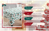 Countryside Tablecloth Retro High-end American Christmas Custom Table Tablecloths with Pine Cone Small Bell Logo