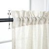 Bohemian Linen Curtains Matte Semi Transparent Soft Textured Woven Curtains for Living Rooms Home And Living Areas