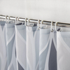 Modern Geometric Wheat Ear Fabric Hotel Shower Curtains Digital Printed with Hooks