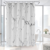 Hot sale marbling polyester digital printing designer bathroom curtains